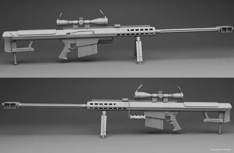 ArtStation - Barrett 50 cal