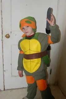 diy Ninja Turtle Costume for a child Teenage mutant ninja tu