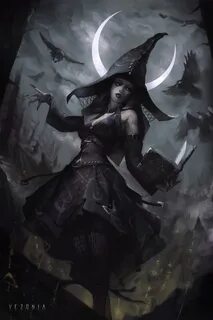 ArtStation - Witch Under Cresent Moon, Vezonia Lithium Fanta