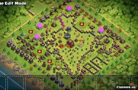 Copy Base Town Hall 10 TH10 Indian map - Troll base With Lin