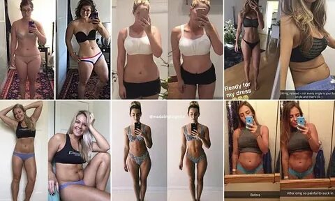 Instagram stars post revealing before and after pictures