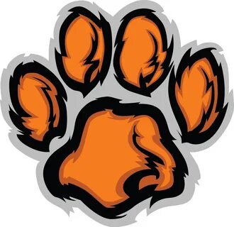 Clemson Paw Print Vector Related Keywords & Suggestions - Cl