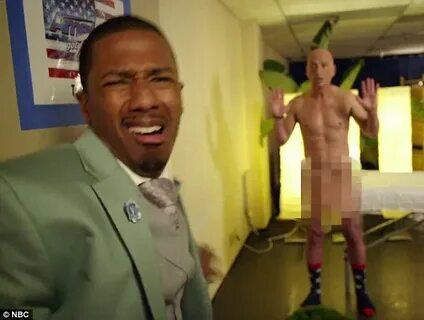 Nick Cannon is flashed by naked Howie Mandel moments after k