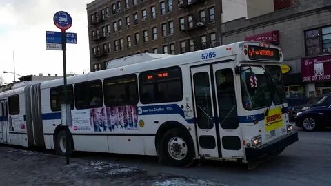 MaBSTOA Bus: The Hub Bound New Flyer D60HF #5755 Bx4 Bus at 