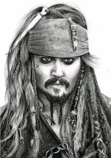 Captain Jack Sparrow Drawing by Rosie Baker Fine Art America