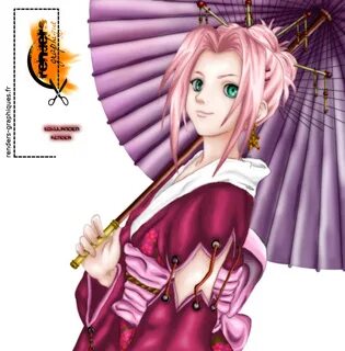 Sakura Haruno Kimono - Sakura Haruno With Kimono Clipart - L
