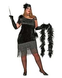 Charleston Diva Costume Plus Size for oversizes Horror-Shop.