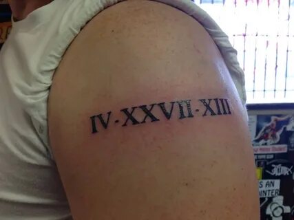 Shoulder Roman Numeral Tattoos * Half Sleeve Tattoo Site