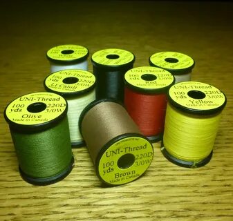 Tan Fly Tying Uni-Thread 3/0-100 yd Fly Tying Materials Fish