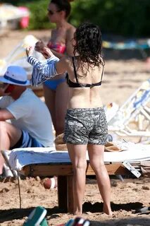 JULIA LOUIS-DREYFUS in Bikini Top at a Beach in Maui - HawtC