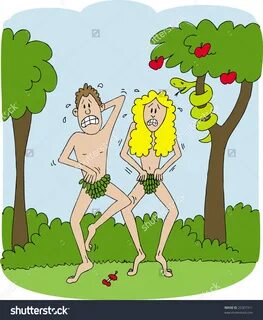 Garden Of Eden clipart adam and eve - Pencil and in color ga