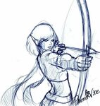 Bow + Arrow pose Drawing base, Drawing reference poses, Anim
