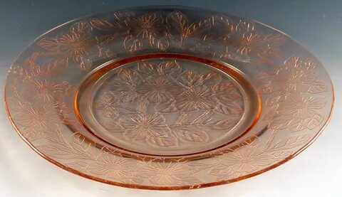 Glass Pick of the Week Dogwood Pink Depression Glass Dinner 