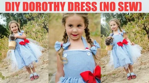 DIY No Sew Dorothy Dress - Wizard of Oz - YouTube
