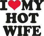 I love my hot wife stock vector. Illustration of february - 