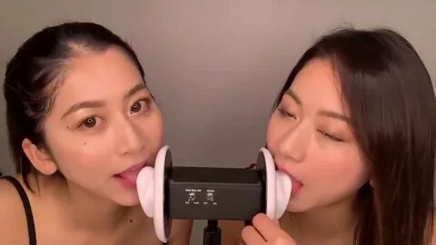 ASMR)Japanese Twins Ear Licking Extreme Mouth Sounds for Tin