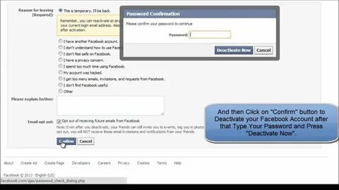 HOW TO DEACTIVATE AND REACTIVATE FACEBOOK ACCOUNT - YouTube