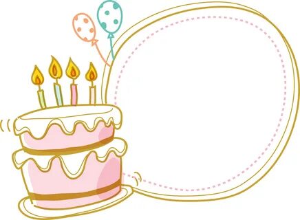 Cake Birthday Border Free Clipart Hq Clipart - Birthday Bord