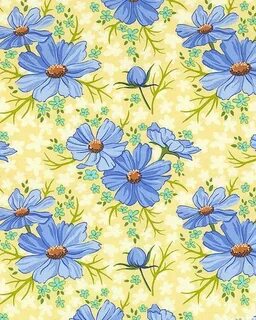 eQuilter Grace - Daisy Dollops - Pastel Yellow Floral wallpa