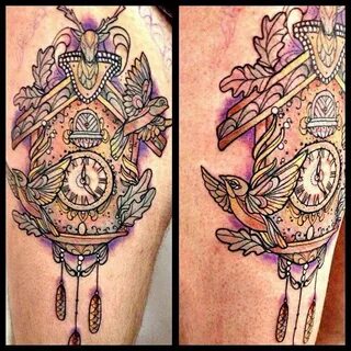 clock tattoo cuckoo clocks clock tattoos bird tattoos secret