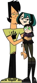Trent and Gwen with their baby girl #TotalDrama #Trent #Gwen