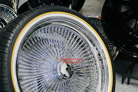 New 22" Chrome 150 Spoke knockoff Wire Wheels and Vogue Tire