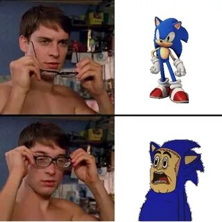 I'm not Sonic Peter Parker's Glasses Know Your Meme