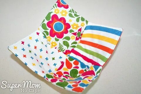 Charm Square Soup Bowl Cozy Tutorial Circle quilts, Diy sewi