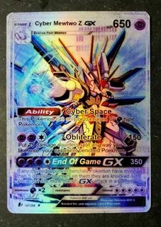 Toys & Hobbies Collectible Card Games Blue Mewtwo GX-Custom 