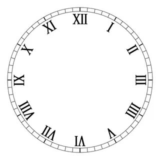 clock face Roman numeral clock face, Clock face printable, C