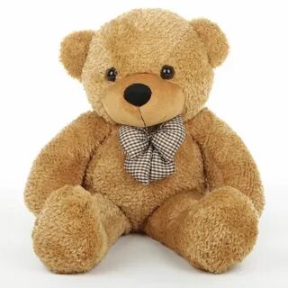 Shaggy Cuddles Cute and Cuddly Plush Amber Teddy Bear 30in O