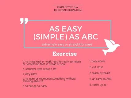 As easy as ABC - Idiom of the day for IELTS Speaking