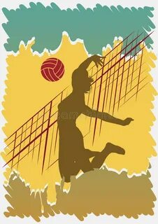 Volleyball Strike Stock Illustrations - 288 Volleyball Strik