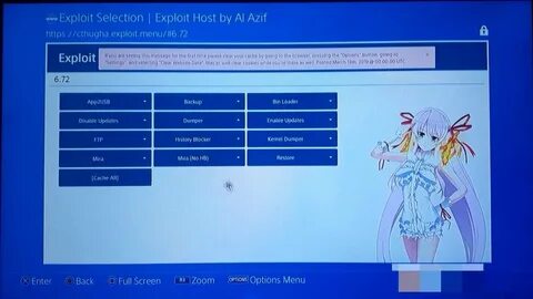 New Page PS4 6.72 jailbreak Exploit Selection / Exploit Host