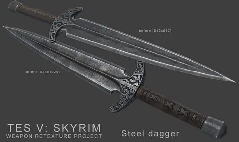 Steel Dagger Retexture at Skyrim Nexus - Mods and Community