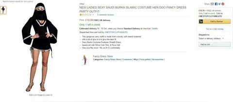 Amazon Pulls "Sexy Burka" Halloween Costume After It’s Decla