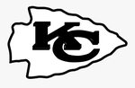 Kansas City Chiefs Logo Black And Ahite - Kansas City Chiefs