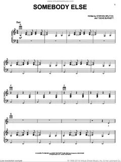 Bridges - Somebody Else sheet music for voice, piano or guit