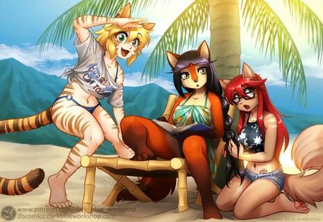Clarisse, Zoana and Moccha's summertime by A_Blue_Deer -- Fu