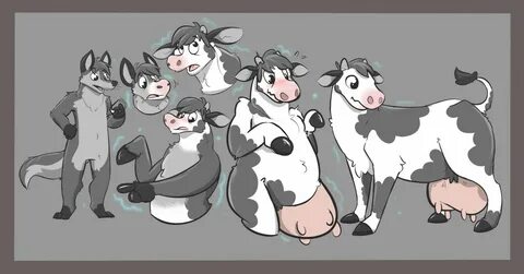 It's a moooving good time for a cow (Commission) by gaia1234