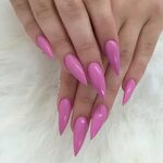 Pin by Britt Brooks on N a i l s Pink nails, White stiletto 