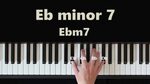 How To Play E-Flat Minor 7 (Ebm7) Chord On Piano - YouTube