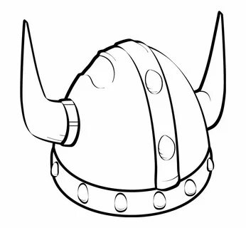 Viking Helmet Rubber Stamp Emblem - Clip Art Library