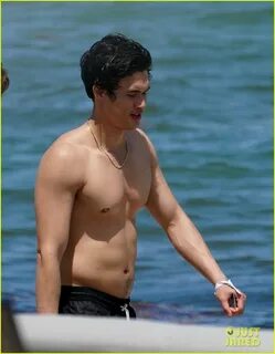 Riverdale's Charles Melton Goes Shirtless at the Beach in Mi