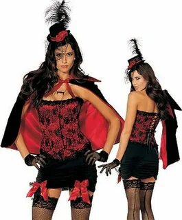 Sexy Vampires Kiss Costume, Halloween Horror Outfit 3WISHES.