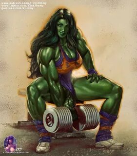 🤘 KJimmy Paints Thicc Futas 🔞 в Твиттере: "She Hulk working 