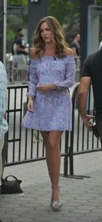 LILI SIMMONS on the Set of Extra in Los Angeles 08/15/2017 -