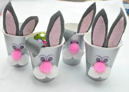 Easter Gift Ideas - Bunny Cup Ostergeschenke basteln, Osterg