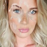 Blonde with stunning blue eyes - Cum Face GeneratorCum Face 