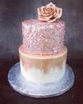 Simple Rose Gold Birthday Cake : birthday cake for women Cla